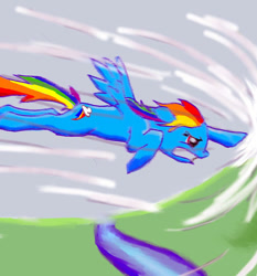 Size: 768x824 | Tagged: safe, artist:fimoman, derpibooru import, rainbow dash, pegasus, pony, river, solo, sonic rainboom