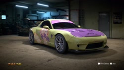 Size: 1920x1080 | Tagged: safe, fluttershy, pegasus, pony, 3d, car, japanese, mazda, mazda rx-7, need for speed