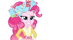 Size: 992x549 | Tagged: safe, artist:yaycelestia0331, pinkie pie, a hearth's warming tail, equestria girls, simple background, solo, spirit of hearth's warming presents, transparent background, vector