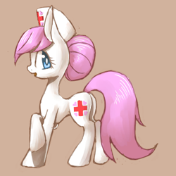 Size: 500x500 | Tagged: safe, artist:30clock, nurse redheart, female, pixiv, solo