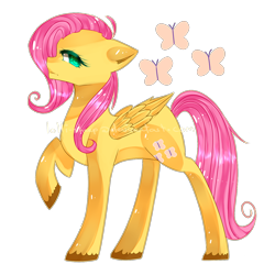 Size: 1500x1500 | Tagged: safe, artist:namjoons-dimples, fluttershy, pegasus, pony, cutie mark, female, floppy ears, folded wings, mare, profile, raised hoof, simple background, solo, transparent background, unshorn fetlocks