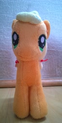 Size: 1639x3191 | Tagged: safe, applejack, aurora, irl, photo, plushie, solo