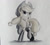 Size: 750x671 | Tagged: safe, artist:ncmares, applejack, earth pony, pony, boots, fireproof boots, grayscale, monochrome, open mouth, raised hoof, solo, traditional art