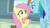 Size: 1920x1080 | Tagged: safe, derpibooru import, screencap, fluttershy, rainbow dash, pegasus, pony, daring doubt