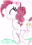 Size: 1024x1406 | Tagged: safe, artist:artfrog75, pinkie pie, earth pony, pony, eyes closed, solo, traditional art, watermark