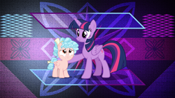 Size: 3840x2160 | Tagged: safe, artist:andoanimalia, artist:laszlvfx, artist:spellboundcanvas, derpibooru import, edit, cozy glow, twilight sparkle, twilight sparkle (alicorn), alicorn, pegasus, pony, a better ending for cozy, bow, female, filly, forgiveness, hair bow, mare, wallpaper, wallpaper edit