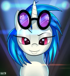 Size: 987x1064 | Tagged: safe, artist:skyart301, dj pon-3, vinyl scratch, pony, unicorn, female, horn, mare, solo