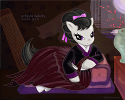 Size: 1024x819 | Tagged: safe, artist:aftermoonrise, octavia melody, earth pony, pony, hanbok, korean, solo