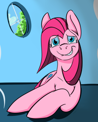 Size: 4262x5290 | Tagged: safe, artist:denton, pinkie pie, earth pony, pony, absurd resolution, lip bite, pinkamena diane pie, solo, tumblr blog