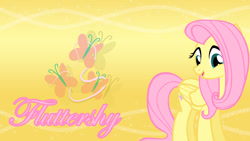 Size: 1920x1080 | Tagged: safe, artist:nicolasnsane, derpibooru import, fluttershy, pegasus, pony, vector, wallpaper