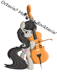 Size: 1000x1330 | Tagged: safe, octavia melody, earth pony, pony, glorious cello princess, insane pony thread, rocktavia, solo, tumblr