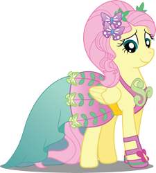 Size: 4948x5503 | Tagged: safe, artist:sugar-loop, fluttershy, equestria girls, legend of everfree, absurd resolution, clothes, crystal gala, cute, dress, equestria girls outfit, shyabetes, simple background, solo, transparent background, vector