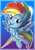 Size: 960x1384 | Tagged: safe, artist:tatianabeyzer, derpibooru import, rainbow dash, pegasus, pony, my little pony: pony life, solo