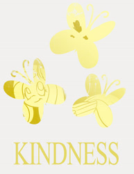 Size: 2550x3300 | Tagged: safe, artist:ruirik, fluttershy, butterfly, pegasus, pony, kindness, poster, silhouette