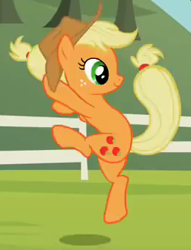 Size: 260x340 | Tagged: safe, screencap, applejack, earth pony, pony, sisterhooves social, cropped, solo