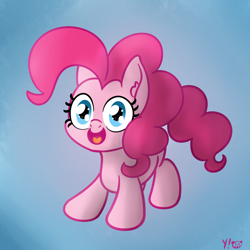 Size: 1280x1280 | Tagged: safe, artist:yakoshi, pinkie pie, earth pony, pony, cute, diapinkes, panko, ponk, solo