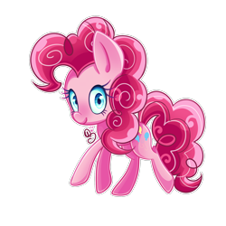 Size: 2000x2000 | Tagged: safe, artist:soloya64, pinkie pie, earth pony, pony, cute, diapinkes, female, mare, simple background, solo, transparent background