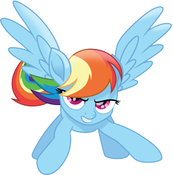 Size: 3000x3021 | Tagged: safe, artist:cloudyglow, derpibooru import, rainbow dash, pegasus, pony, my little pony: the movie, .ai available, female, high res, mare, movie accurate, protective pose, simple background, solo, transparent background, vector