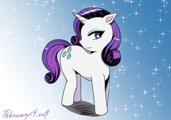 Size: 1191x839 | Tagged: safe, artist:タツオ, rarity, pony, unicorn, female, mare, solo