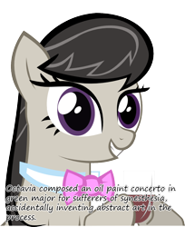 Size: 904x1106 | Tagged: safe, octavia melody, earth pony, pony, black mane, female, glorious cello princess, gray coat, insane pony thread, mare, solo