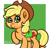 Size: 1509x1463 | Tagged: safe, artist:an-honest-appul, applejack, earth pony, pony, bag, female, mare, solo