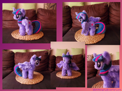 Size: 1436x1079 | Tagged: safe, artist:darkcherry87, derpibooru import, twilight sparkle, twilight sparkle (alicorn), alicorn, pony, female, fluffy, irl, mare, photo, plushie