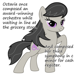 Size: 1250x1250 | Tagged: safe, octavia melody, earth pony, pony, bedroom eyes, composer, glorious cello princess, insane pony thread, solo, tumblr