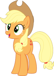 Size: 3566x5000 | Tagged: safe, artist:aethon056, applejack, earth pony, pony, do princesses dream of magic sheep, .svg available, absurd resolution, simple background, smiling, solo, transparent background, vector