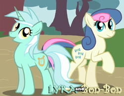 Size: 2200x1700 | Tagged: safe, artist:xain-russell, bon bon, lyra heartstrings, sweetie drops, pony, unicorn, female, horn, mare