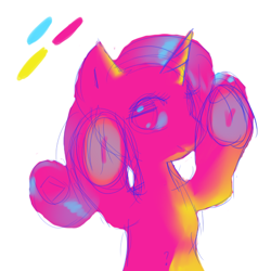 Size: 512x512 | Tagged: safe, artist:abortedfetusnecrophiliac, rarity, pony, unicorn, hooves, sketch, solo, standing