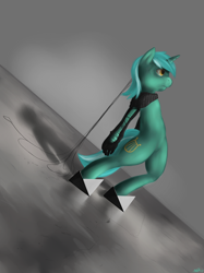 Size: 800x1070 | Tagged: safe, artist:ninthsphere, lyra heartstrings, pony, bipedal, solo