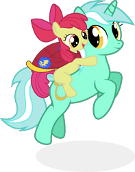 Size: 2911x3703 | Tagged: safe, artist:kalas17, apple bloom, lyra heartstrings, high res, mario, ponies riding ponies, riding, super mario bros., super mario world