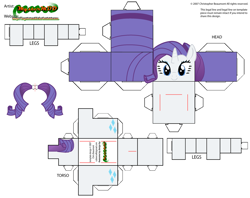 Size: 2979x2354 | Tagged: safe, artist:grapefruitface1, part of a set, rarity, pony, unicorn, arts and crafts, craft, cubeecraft, papercraft, printable, solo