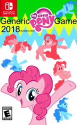 Size: 1192x1940 | Tagged: safe, artist:employeeamillion, pinkie pie, earth pony, pony, box art, multeity, nintendo switch