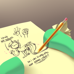 Size: 512x512 | Tagged: safe, artist:karzahnii, lyra heartstrings, pony, unicorn, dexterous hooves, drawing, female, horn, mare