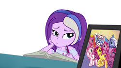 Size: 1024x576 | Tagged: safe, artist:mlpsunsetdash, artist:toybonnie54320, desert rose, rarity, rarity (g3), twilight twinkle, wysteria, earth pony, human, pegasus, pony, unicorn, equestria girls, g3, g4, base used, book, clothes, equestria girls style, equestria girls-ified, g3 to equestria girls, g3 to g4, generation leap, my little pony logo, pen, picture, royal bouquet, silver glow, tulip twinkle