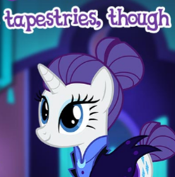 Size: 268x270 | Tagged: safe, rarity, pony, unicorn, the cutie re-mark, alternate timeline, cropped, female, gameloft, meme, night maid rarity, nightmare takeover timeline, solo, that pony sure does love fashion, wow! glimmer