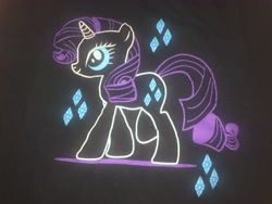 Size: 4032x3024 | Tagged: safe, editor:undeadponysoldier, rarity, pony, unicorn, clothes, outlines, shirt, t-shirt