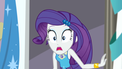 Size: 1920x1080 | Tagged: safe, screencap, rarity, better together, equestria girls, fomo, bracelet, geode of shielding, jewelry, magical geodes, shocked, shocked expression, surprised
