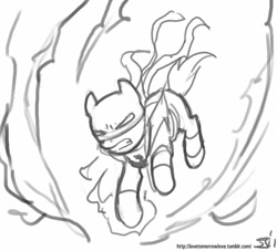 Size: 1000x909 | Tagged: safe, artist:johnjoseco, grayscale, iron fist, marvel, monochrome, ponified, solo