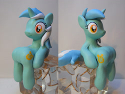 Size: 4320x3240 | Tagged: safe, artist:earthenpony, lyra heartstrings, pony, craft, irl, photo, sculpture, sitting, solo