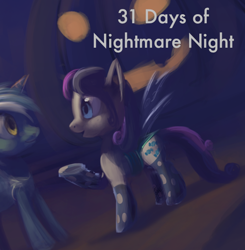 Size: 622x634 | Tagged: safe, artist:raikoh, bon bon, lyra heartstrings, sweetie drops, changeling, 31 days of nightmare night, clothes, costume, halloween, nightmare night