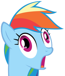 Size: 1600x1846 | Tagged: artist needed, safe, derpibooru import, rainbow dash, pegasus, pony, faic, simple background, solo, transparent background, vector