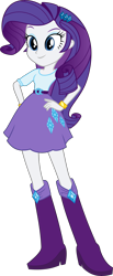 Size: 6000x14567 | Tagged: safe, artist:twilirity, rarity, equestria girls, equestria girls (movie), absurd resolution, belt, boots, clothes, shoes, simple background, skirt, solo, transparent background, vector