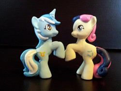 Size: 600x450 | Tagged: safe, artist:ellisarts, bon bon, lyra heartstrings, sweetie drops, pony, custom, irl, photo, toy