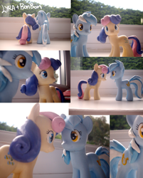 Size: 900x1119 | Tagged: safe, artist:affanita, bon bon, lyra heartstrings, sweetie drops, pony, brushable, custom, irl, photo, toy