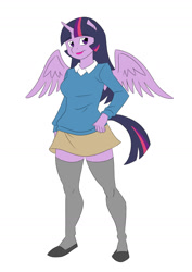 Size: 1200x1697 | Tagged: safe, artist:thecreator9, derpibooru import, twilight sparkle, twilight sparkle (alicorn), alicorn, anthro, solo