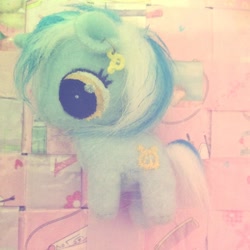 Size: 960x960 | Tagged: safe, artist:kawaiipetitpois, lyra heartstrings, irl, photo, plushie, solo, tiny