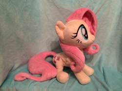 Size: 3264x2448 | Tagged: safe, artist:zombies8mywaffle, fluttershy, $1 auction, ebay, embroidery, flutterbutt, handmade, irl, minky, photo, plushie, sale