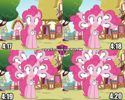 Size: 2560x2048 | Tagged: safe, edit, edited screencap, screencap, pinkie pie, earth pony, pony, 420, dank memes, meme, multiple heads, unitárium